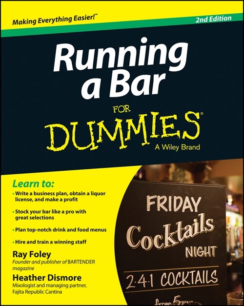 [eBook Code] Running a Bar For Dummies (eBook Code, 2nd)