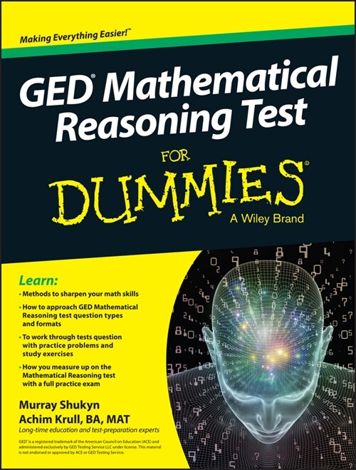 [eBook Code] GED Mathematical Reasoning Test For Dummies (eBook Code, 1st)