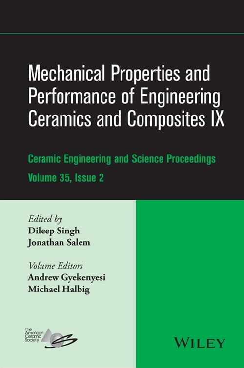 [eBook Code] Mechanical Properties and Performance of Engineering Ceramics and Composites IX, Volume 35, Issue 2 (eBook Code, 1st)