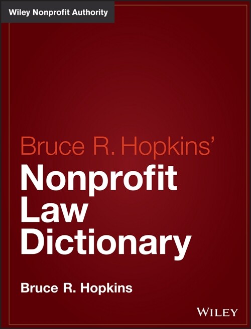 [eBook Code] Hopkins Nonprofit Law Dictionary (eBook Code, 1st)