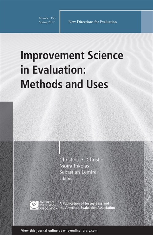 [eBook Code] Improvement Science in Evaluation: Methods and Uses (eBook Code, 1st)