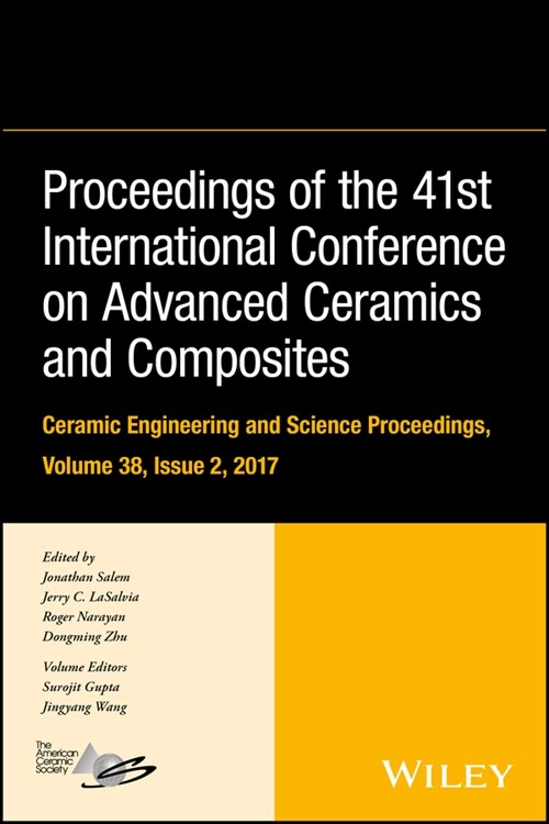 [eBook Code] Proceedings of the 41st International Conference on Advanced Ceramics and Composites, Volume 38, Issue 2 (eBook Code, 1st)