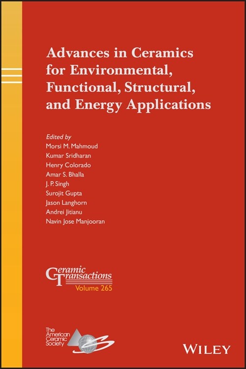 [eBook Code] Advances in Ceramics for Environmental, Functional, Structural, and Energy Applications (eBook Code, 1st)