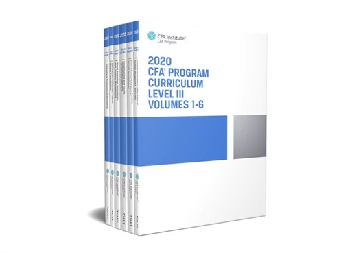 [eBook Code] CFA Program Curriculum 2020 Level III, Volumes 1 - 6 (eBook Code, 1st)