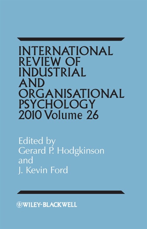 [eBook Code] International Review of Industrial and Organizational Psychology 2011, Volume 26 (eBook Code, 1st)