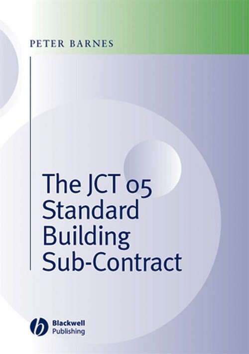 [eBook Code] The JCT 05 Standard Building Sub-Contract (eBook Code, 1st)