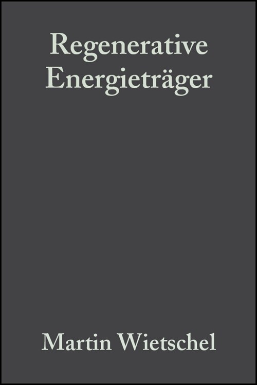 [eBook Code] Regenerative Energietrager (eBook Code, 1st)