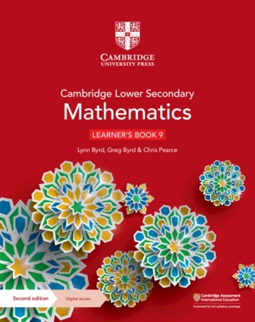 Cambridge Lower Secondary Mathematics Learners Book 9 with Digital Access (1 Year) (Multiple-component retail product, 2 Revised edition)