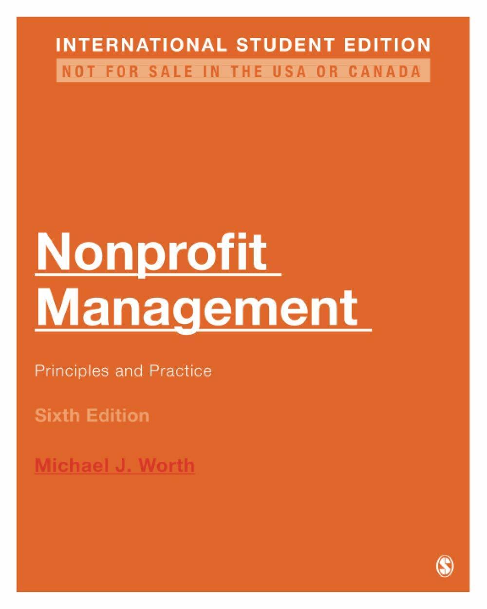 Nonprofit Management - International Student Edition : Principles and Practice (Paperback, 6 Revised edition)