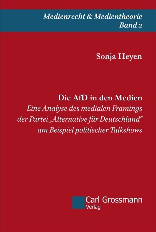 Die AfD in den Medien (Hardcover)