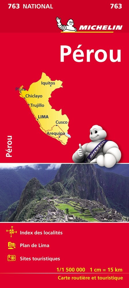 Michelin Peru Map 763 (Folded, 3)