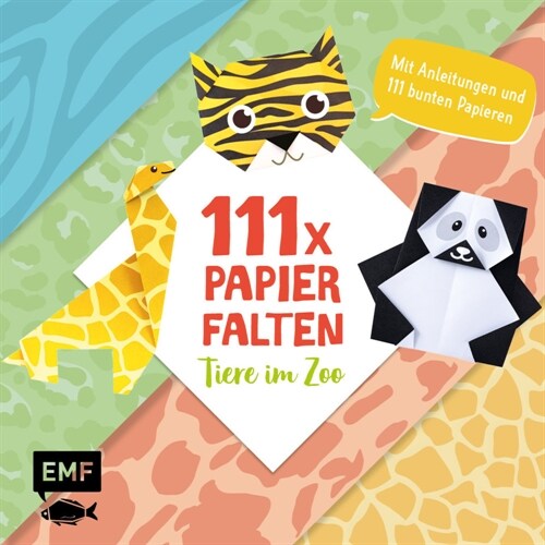 111 x Papierfalten - Tiere im Zoo (Paperback)