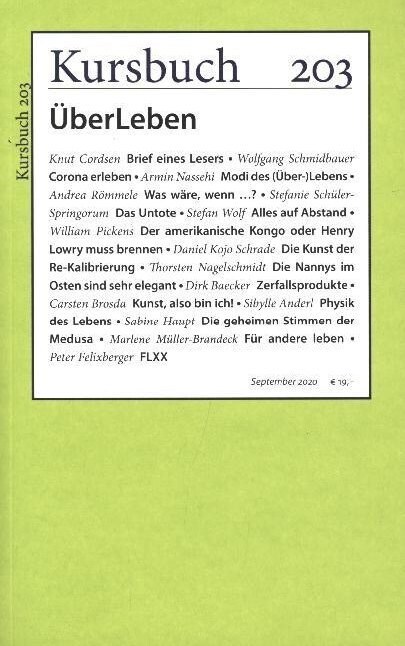 Kursbuch 203 (Paperback)