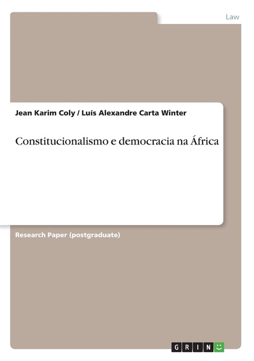 Constitucionalismo e democracia na 햒rica (Paperback)