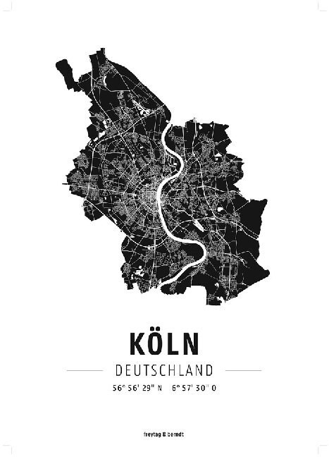 Koln, Designposter (Sheet Map)