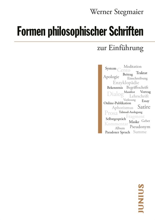 Formen philosophischer Schriften zur Einfuhrung (Paperback)