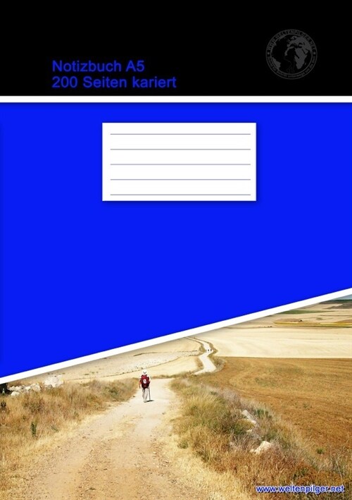 Notizbuch A5 200 Seiten kariert (Softcover Blau) (Paperback)