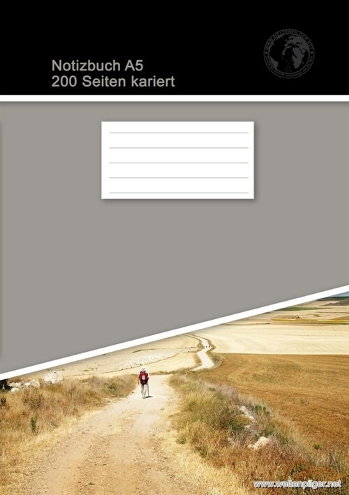 Notizbuch A5 200 Seiten kariert (Softcover Grau) (Paperback)