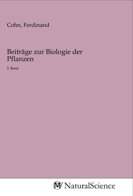 Beitrage zur Biologie der Pflanzen (Paperback)