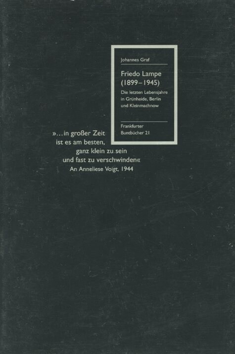 Friedo Lampe (1899-1945) (Paperback)