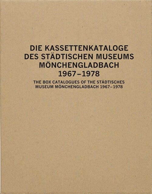 The Box Catalogues of the St?tisches Museum M?chengladbach: 1967-1978 (Hardcover)
