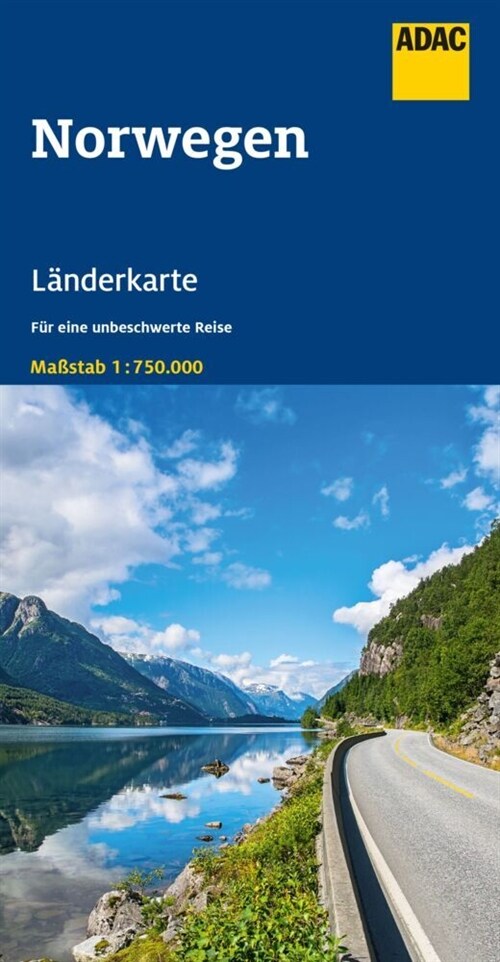 ADAC LanderKarte Norwegen 1:750 000 (Sheet Map)