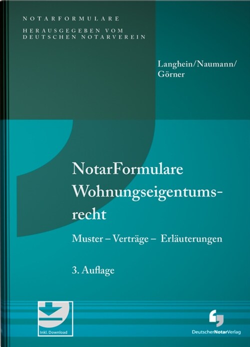 NotarFormulare Wohnungseigentumsrecht (Hardcover)