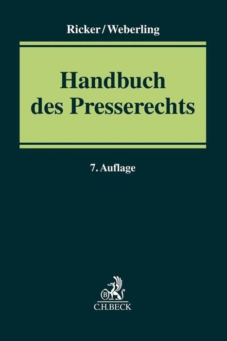 Handbuch des Presserechts (Hardcover)