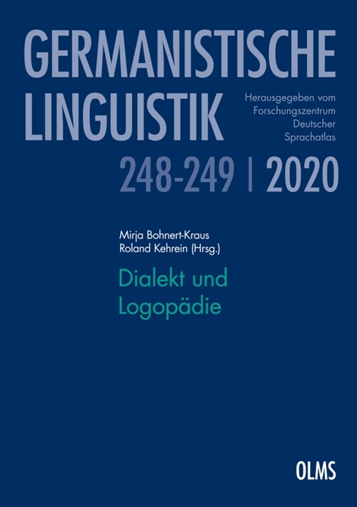 Dialekt und Logopadie (Paperback)