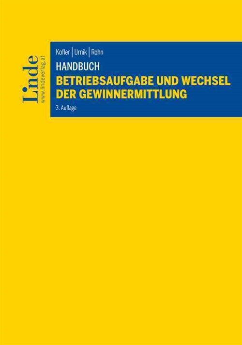 Handbuch Betriebsaufgabe und Wechsel der Gewinnermittlung (Hardcover)
