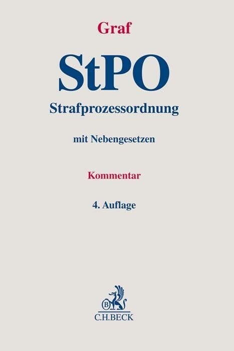 Strafprozessordnung (StPO), Kommentar (Hardcover)