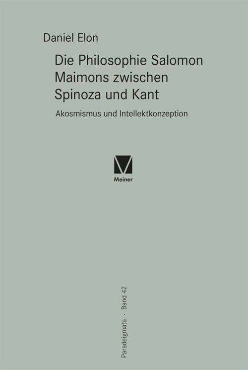 Die Philosophie Salomon Maimons zwischen Spinoza und Kant (Hardcover)
