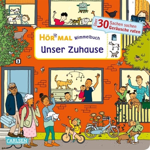 Hor mal (Soundbuch): Wimmelbuch: Unser Zuhause (Board Book)