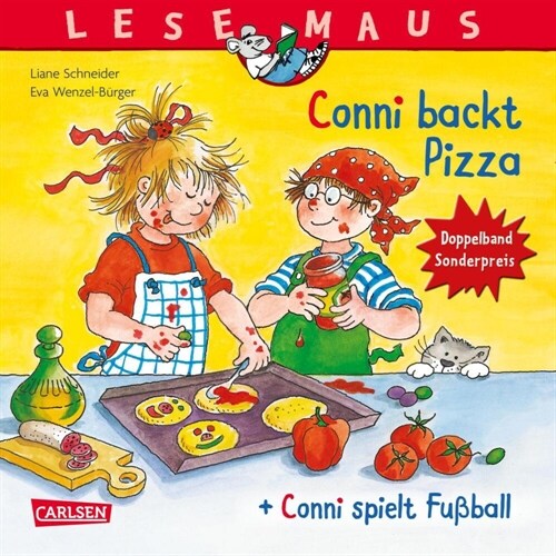 LESEMAUS 204: Conni backt Pizza + Conni spielt Fußball Conni Doppelband (Paperback)