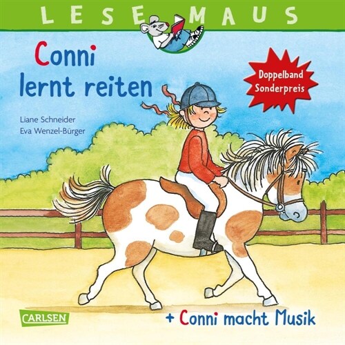 LESEMAUS 206:  Conni lernt reiten + Conni macht Musik Conni Doppelband (Paperback)