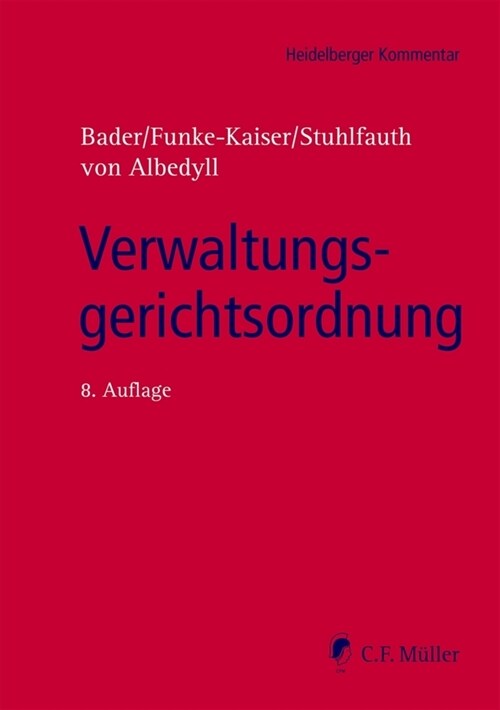 Verwaltungsgerichtsordnung (Hardcover)