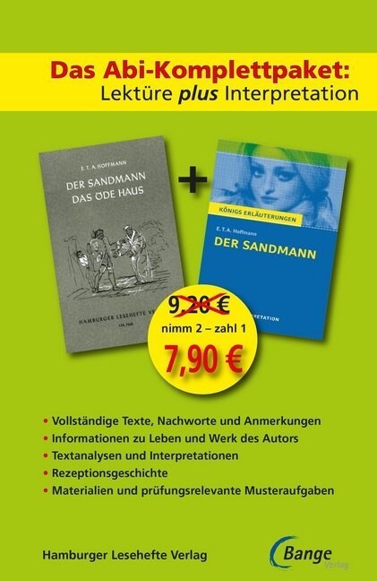 Das Abi-Komplettpaket. Lekture plus Interpretation - Der Sandmann (Paperback)