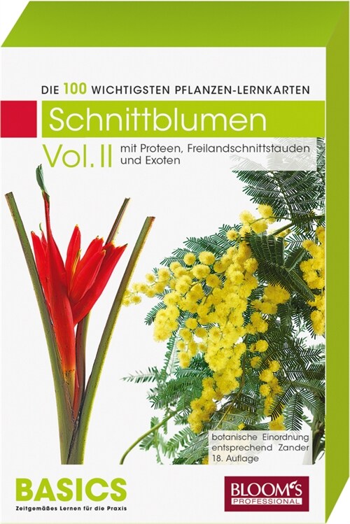 Pflanzen-Lernkarten, Die 100 wichtigsten Schnittblumen. Vol.2 (Cards)