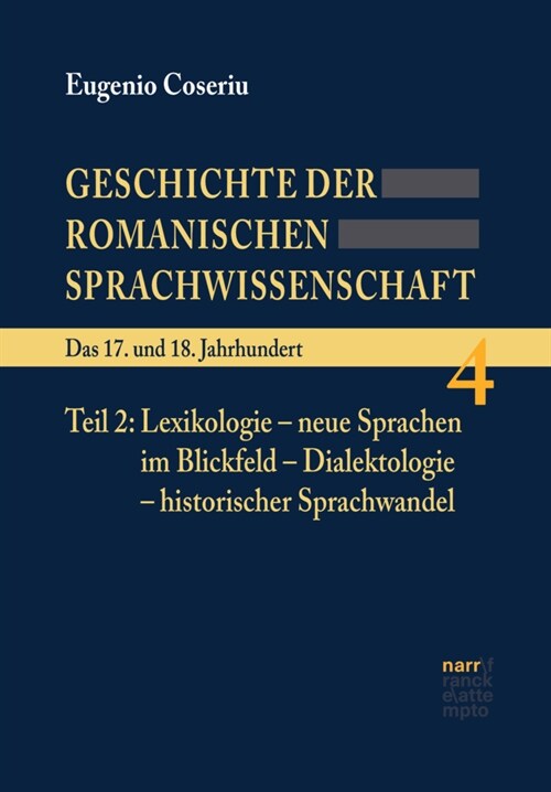Geschichte der romanischen Sprachwissenschaft; . (Hardcover)