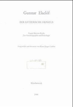 Der ketzerische Orpheus (Paperback)