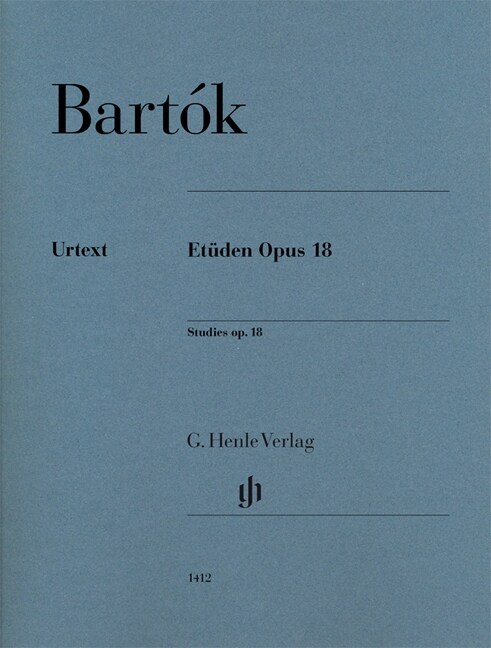 Bartok, Bela - Etuden op. 18 (Paperback)