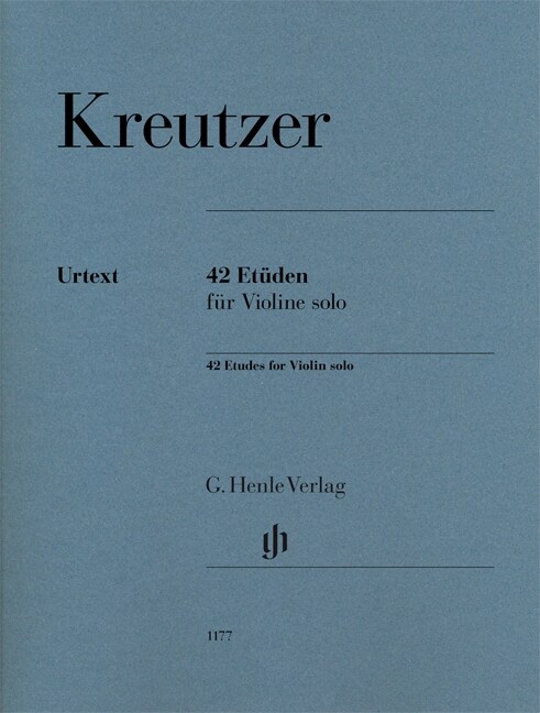 Kreutzer, Rodolphe - 42 Etuden fur Violine solo (Paperback)