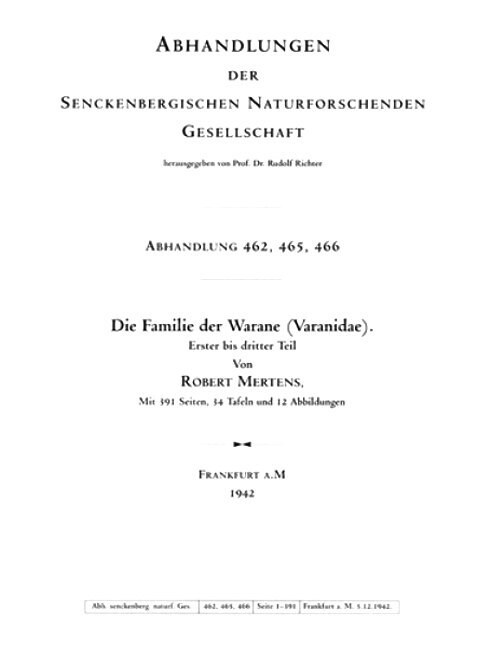 Familie der Warane (Varanidae) (Paperback)