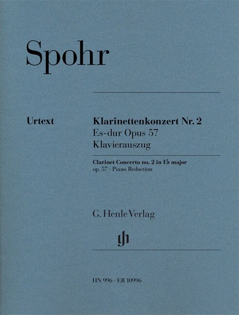 Spohr, Louis - Klarinettenkonzert Nr. 2 Es-dur op. 57 (Paperback)