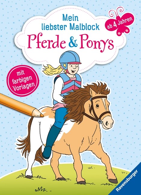 Mein liebster Malblock: Pferde & Ponys (Paperback)