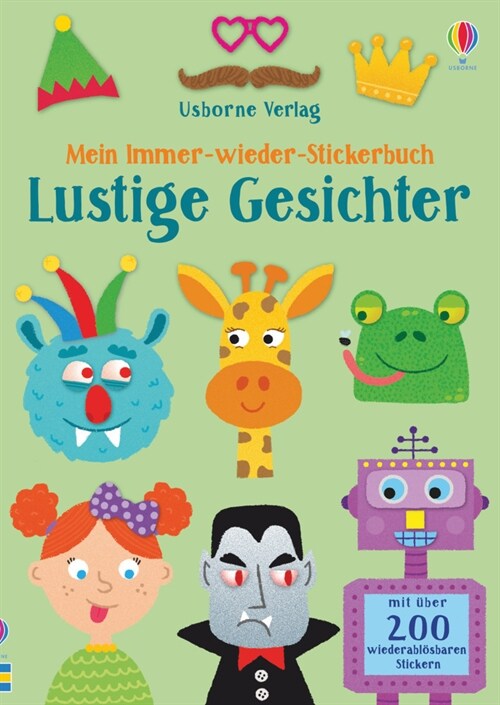 Mein Immer-wieder-Stickerbuch: Lustige Gesichter (Paperback)