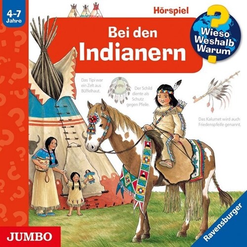 Bei den Indianern, 1 Audio-CD (CD-Audio)