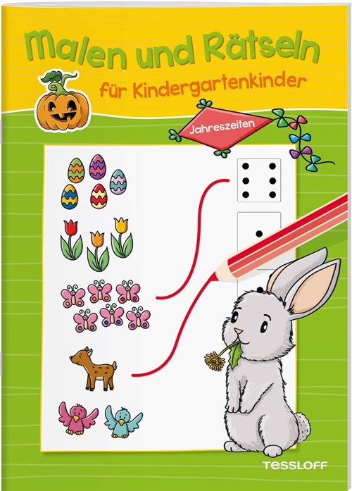 Malen und Ratseln fur Kindergartenkinder - Jahreszeiten (Paperback)