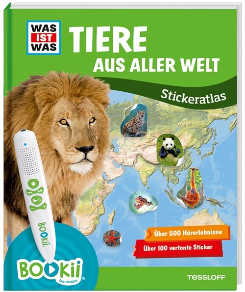 Was ist was Stickeratlas: Tiere aus aller Welt (Hardcover)