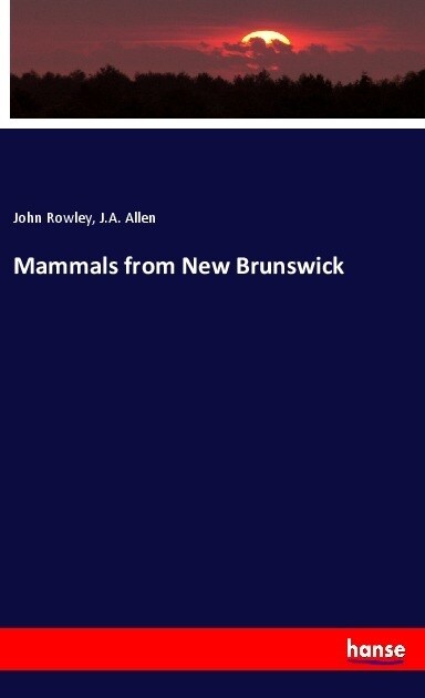 Mammals from New Brunswick (Paperback)